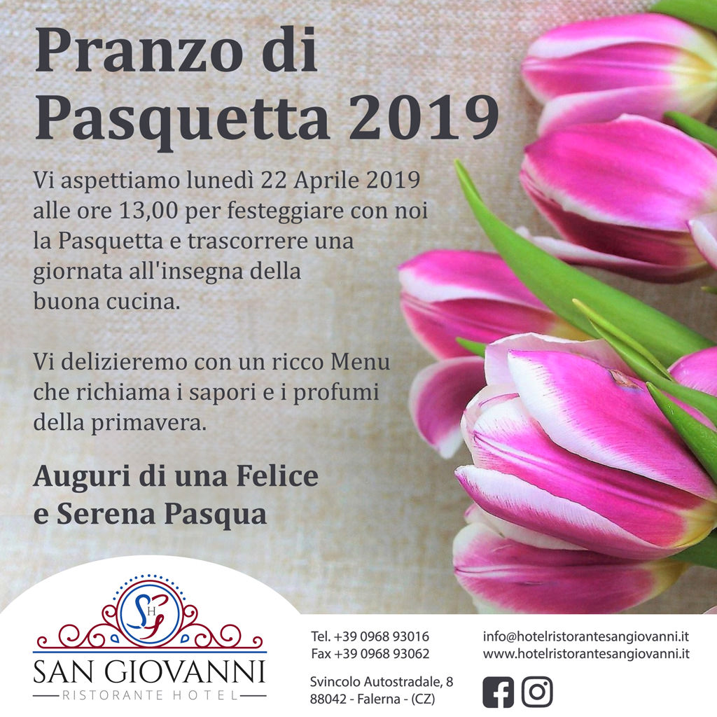 Pranzo di Pasquetta 2019 Pranzo di Pasquetta 2019